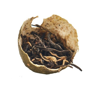 现货批发新会黄柠红茶 云南陈皮普洱茶500克茶饮泡水天马柠小红茶图5