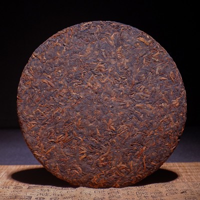 云南茶树王普洱茶批发 普洱熟茶茶饼 陈年金针357g茶叶 普洱茶图2