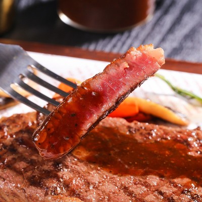 美国红标谷饲原切安格斯prime 翼板肉冷冻牛肉羽下肉儿童牛排批发图3