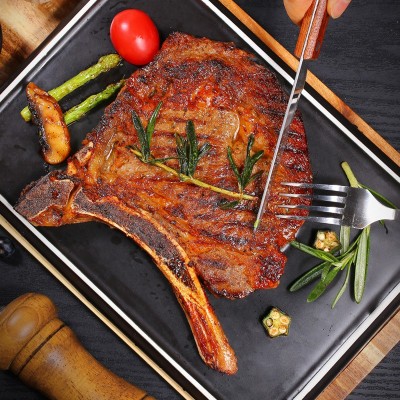 老汕记澳洲战斧牛排谷饲原切原料牛扒冷冻牛肉生鲜牛肉中西餐批发图3