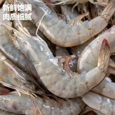 桑塔带头带壳1.65k净重厄瓜多尔盐冻大虾白虾鲜活家用酒店餐饮图4