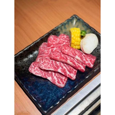 澳洲进口雪花和牛烤肉片M9+腹心肉谷饲原切日式烧肉家庭烧烤食材图3
