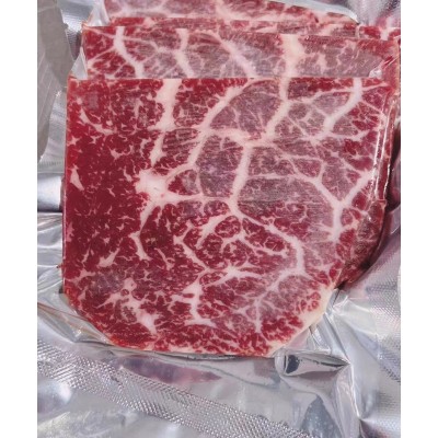 澳洲进口雪花和牛M9火锅片牛肉卷日式寿喜烧谷饲原切大米龙烤肉片图4