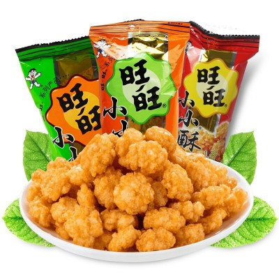 旺旺旺仔小小酥18g原味葱香味怀旧休闲零食整箱批发图4