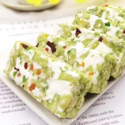 绿豆奶盖沙琪玛味雪融奶芙软糯可口散装休闲食品早餐糕点小吃图4