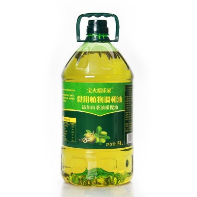 源头厂家低价批发500毫升礼盒装山茶橄榄调和油5升大桶食用植物油图3
