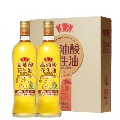 鲁花高油酸花生油750ml 煎炒烹炸瓶装压榨食用油图4