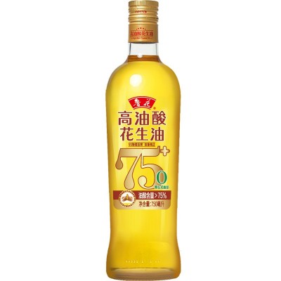 鲁花高油酸花生油750ml 煎炒烹炸瓶装压榨食用油图2
