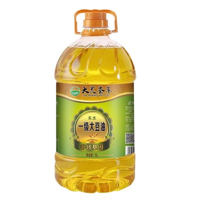 大荒荟萃一级大豆色拉油5升 东北非转基因食用油批发包邮代发图5
