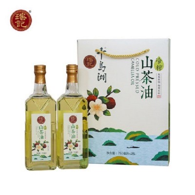瑶记纯山茶油礼盒750毫升*2压榨会销家用全年批发食用油植物油图3