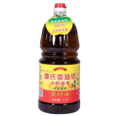 厂家直供现货批发小榨浓香菜籽油食用油餐饮商用家用1.8L桶植物油图5