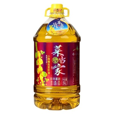 零添加农家菜籽油食用油非转基因精炼家用菜子纯正菜籽油5L图2