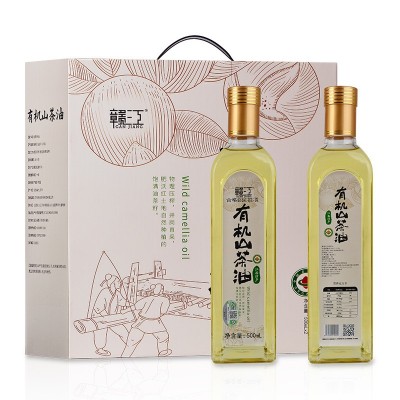赣江有机山茶油500Ml*2瓶玻璃瓶大气礼盒装茶油茶籽油食用油图4