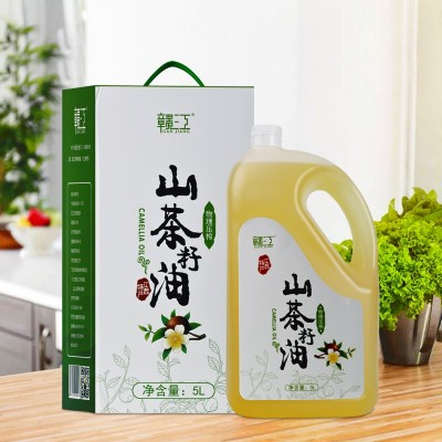 赣江山茶籽油5L茶油食用油山茶油江西纯正茶树油茶子油礼盒图2