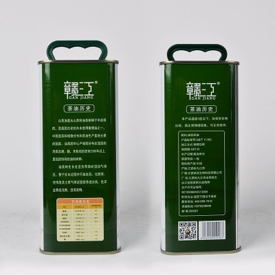 赣江山茶油食用油2L铁桶礼盒茶树茶籽油图2