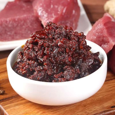 牛肉酱批发拌饭五仁酱香辣酱辣椒酱下饭菜五香牛肉酱跑江湖地摊图4