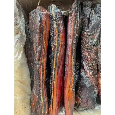 农家风味四川特产五花二刀烟熏腊肉年货赶集地摊电烤二刀五花批发图2