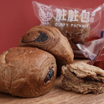 爆浆脏脏包手撕面包早餐休闲零食巧克力夹心软欧包图4