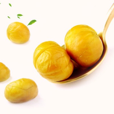 百草味熟制板栗仁80g原味/蜂蜜味去壳即食甘栗仁正品批发 箱规100图5