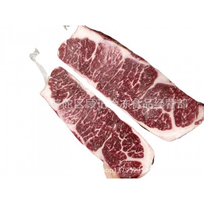 美国白杨林蓝标上脑边翼板肉969厂原切牛排冷冻去骨牛肩胛肉烤肉图5