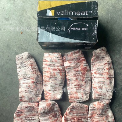 港口直销10KG起售伊比利亚黑猪肋排 黑毛猪排骨餐饮原料 土猪排骨图4