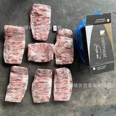 港口直销10KG起售伊比利亚黑猪肋排 黑毛猪排骨餐饮原料 土猪排骨图2