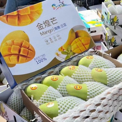 海南金煌芒 水仙芒一件代发顺丰免邮 海南芒果整车代发有自己果园图4