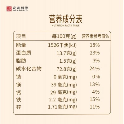 炎黄福德石磨面粉无添加不提取 富含多种营养成分 量大咨询客服图5
