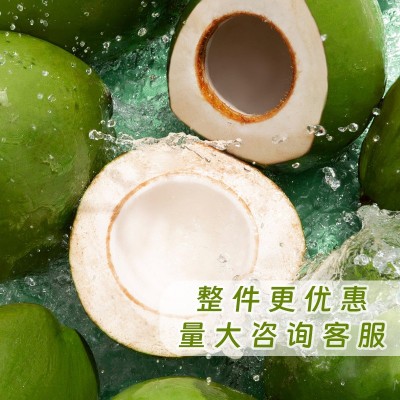 新鲜椰子蛋泰国进口香水椰宝椰子肉网红削皮剥皮冷冻椰蛋带果肉图2