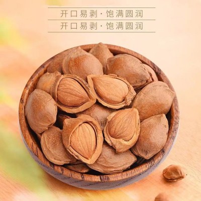 代发奶油味大杏仁开口坚果批发500g 奶香薄皮年货零食手剥大杏仁图4