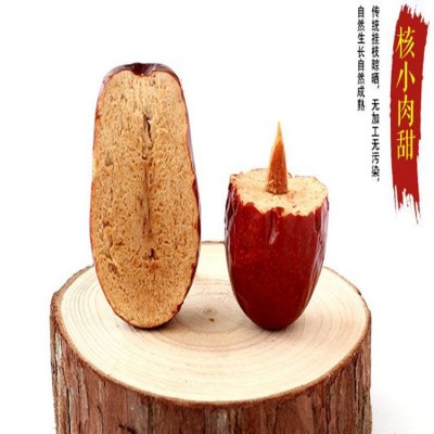 新疆和田枣大个枣子免洗骏枣零食红枣皮薄肉厚核小和田枣批发图4