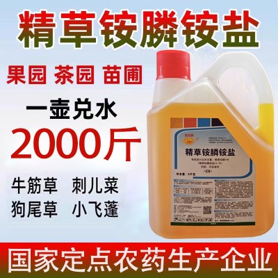 10%桂元牌精草铵膦铵盐广西自主化工果园牛筋草小飞蓬除草剂批发图1