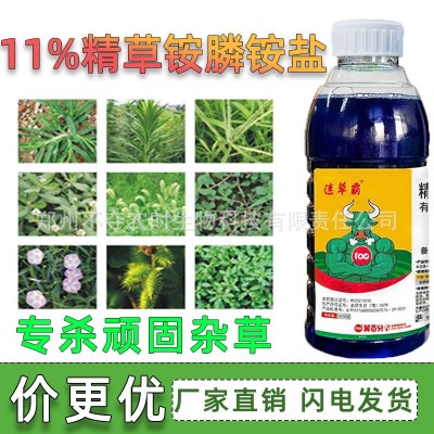 高浓度草胺磷11%精草铵膦草安铵胺磷铵盐牛筋草小飞蓬农药除草剂图3