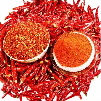现货批发辣椒段特辣特香印度椒满天星三樱椒二斤条石柱红干辣椒节图4