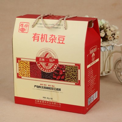 德伟有机杂豆礼盒东北五谷杂粮8斤装红豆黄豆五种杂豆组合营养丰图2