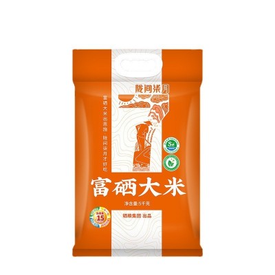 陇间柒月富硒大米10斤厂家批发长粒香米5kg扶贫产品现货包邮图4