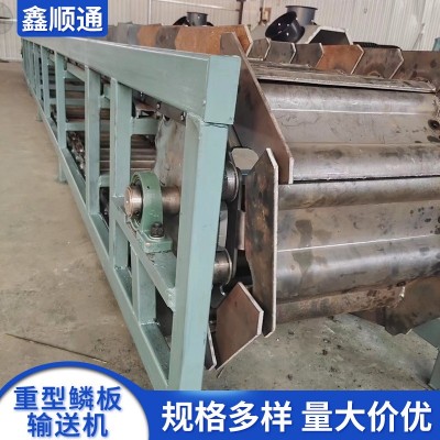 废钢输送机厂家供应矿石破碎机重型链板输送机喂料鳞板输送机链板图2