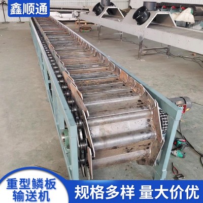 废钢输送机厂家供应矿石破碎机重型链板输送机喂料鳞板输送机链板图3