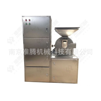 大型不锈钢食品中药材水冷却粉碎机 饲料打粉机多功能除尘粉碎机图4