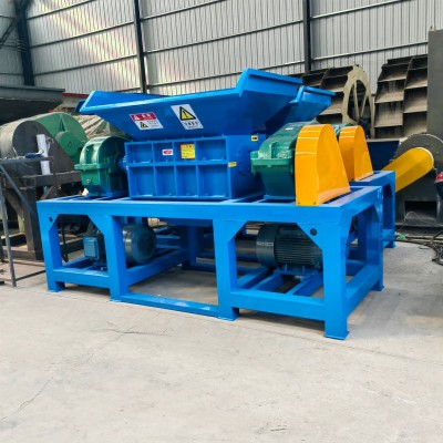 工业固废PVC塑料机头料单双轴撕碎机 家具家电金属电子垃圾粉碎机图5
