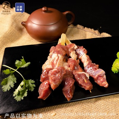 内蒙古羊肉串批发半成品商用食材纯羊肉串家用聚会新鲜烧烤肉串图3