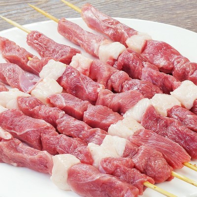 羊肉串新鲜羊肉内蒙古烤羊肉串半成品家庭户外空气炸锅烧烤食材