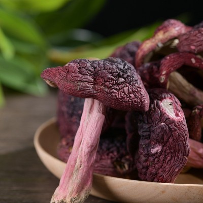 云南特产大红菇干货批发红蘑菇煲月子滋补汤红菌紫面标菇煲汤干货图2