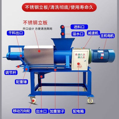 厂家直发 猪粪便固液干湿分离机 鸡粪牛粪干湿处理脱水机榨粪机图3