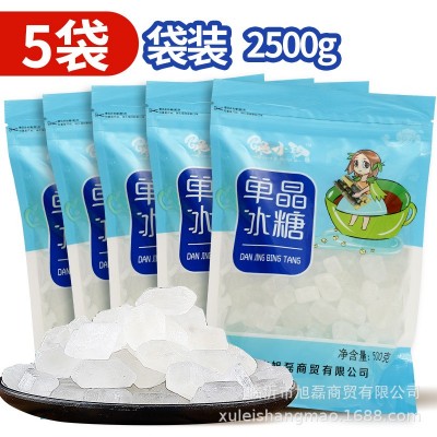 厂家批发单晶冰糖500g装批中颗粒白冰糖发老冰糖食糖调味甜品原料图4
