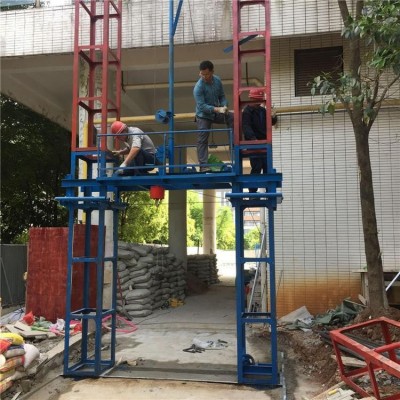 24米龙门架施工升降机SSE160单吊笼货运提升机建筑上料物料提升机图3