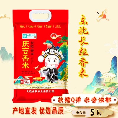 东北长粒香庆安大米新米一季稻粳米米5kg农产品厂家直销代发批发图1