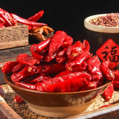 天鹰小椒500g微微辣提色干辣椒批发火锅店串串香麻辣烫常用配料产图3