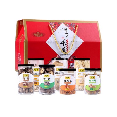 年货礼盒菌菇礼盒春节送礼佳品走亲戚长辈领导特产山珍干货整箱装图5