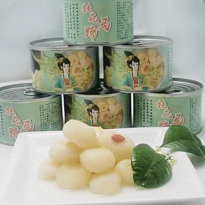厂家直发新鲜爽口脆甜甜品荔浦桂花马蹄罐头227g休闲零食一件代发图3